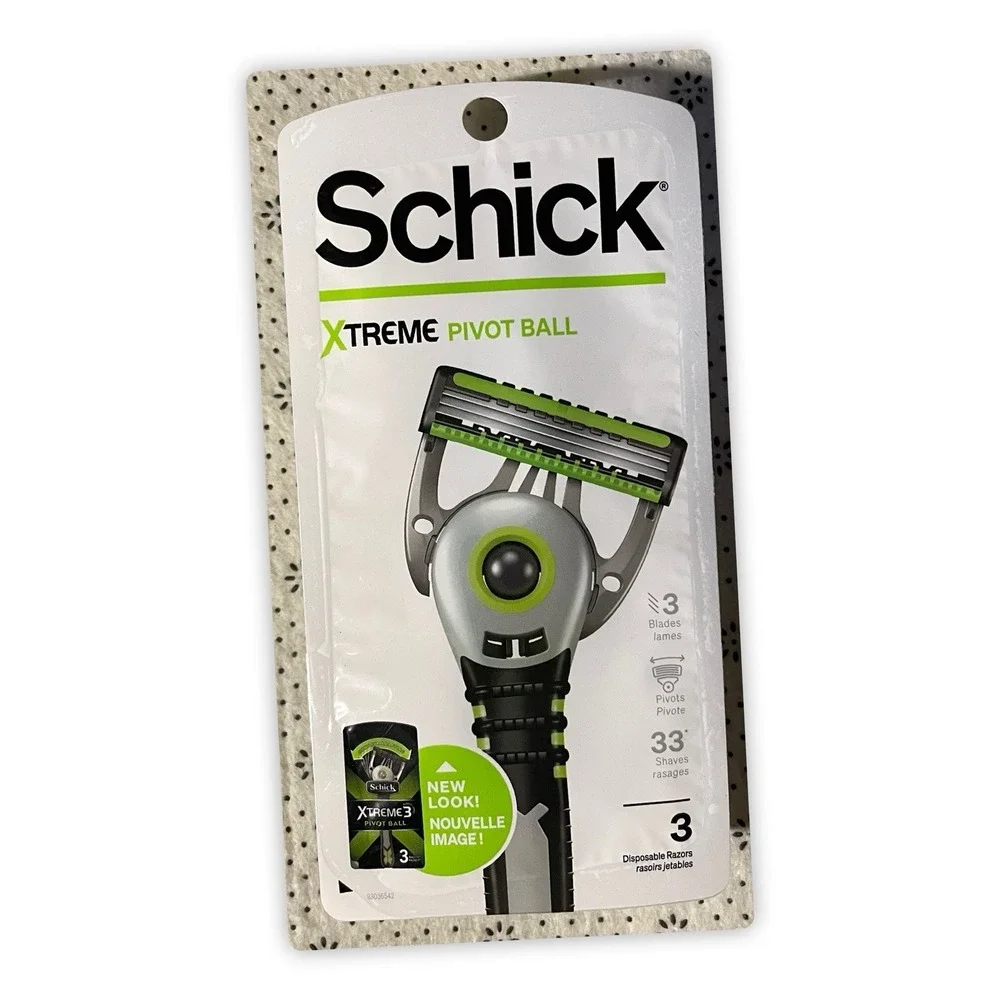 Schick Xtreme Pivot Ball Disposable Razors, 5 Packs Of 3‎